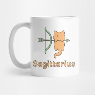 Sagittarius Cat Zodiac Sign with Text Mug